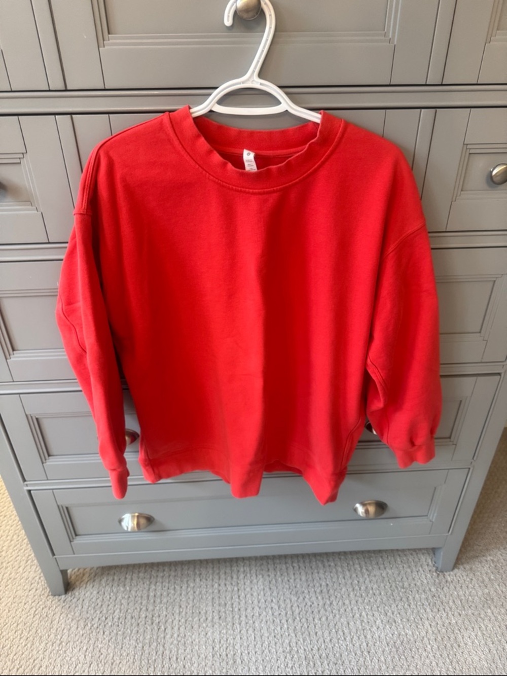 lululemon athletica Red Crewneck Sweatshirt